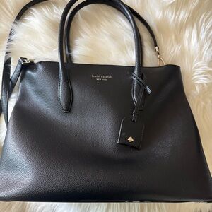 Kate Spade Black Pebbled Leather Tote